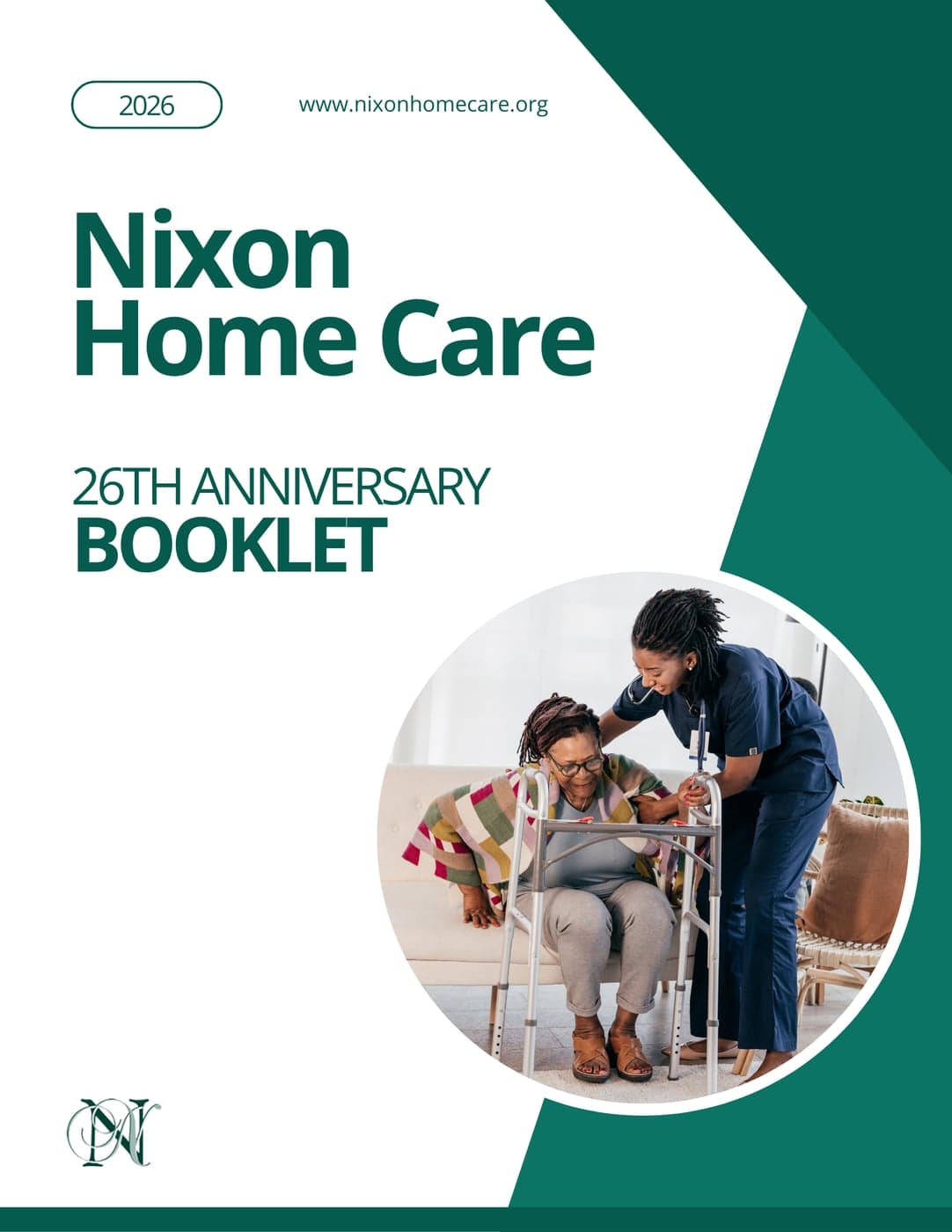 Nixon Home Care 26th Anniversary Booklet cover