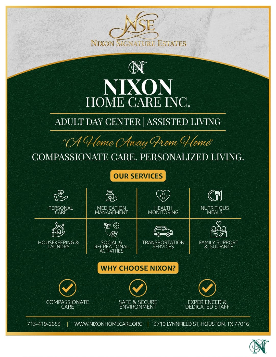 Nixon Home Care Inc. services overview