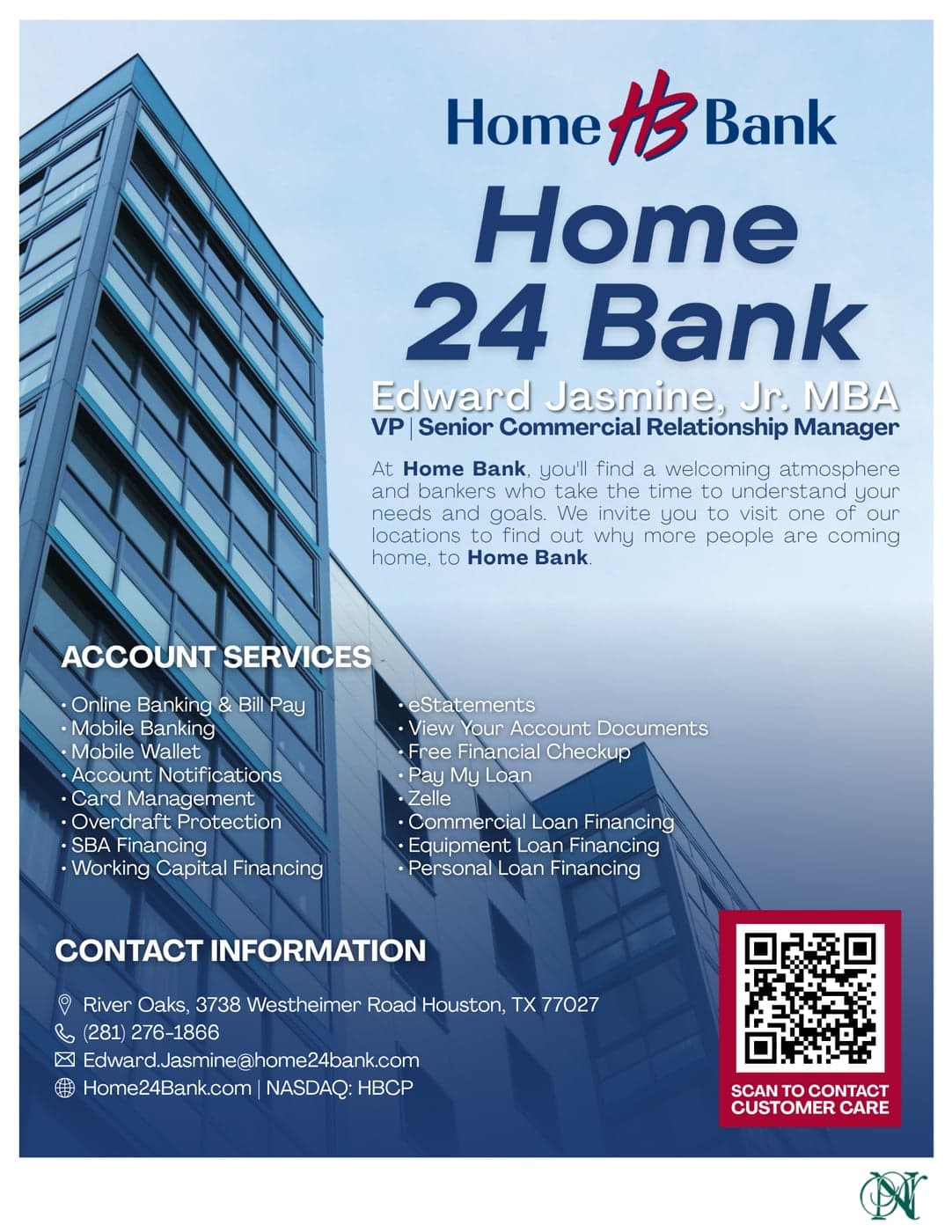 Home Bank ad