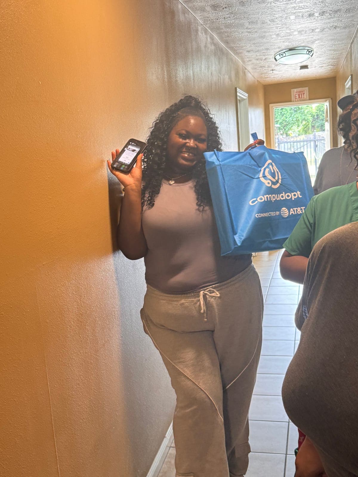 Photo from the Compudopt computer giveaway