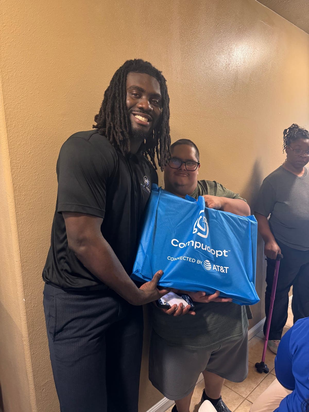 Photo from the Compudopt computer giveaway