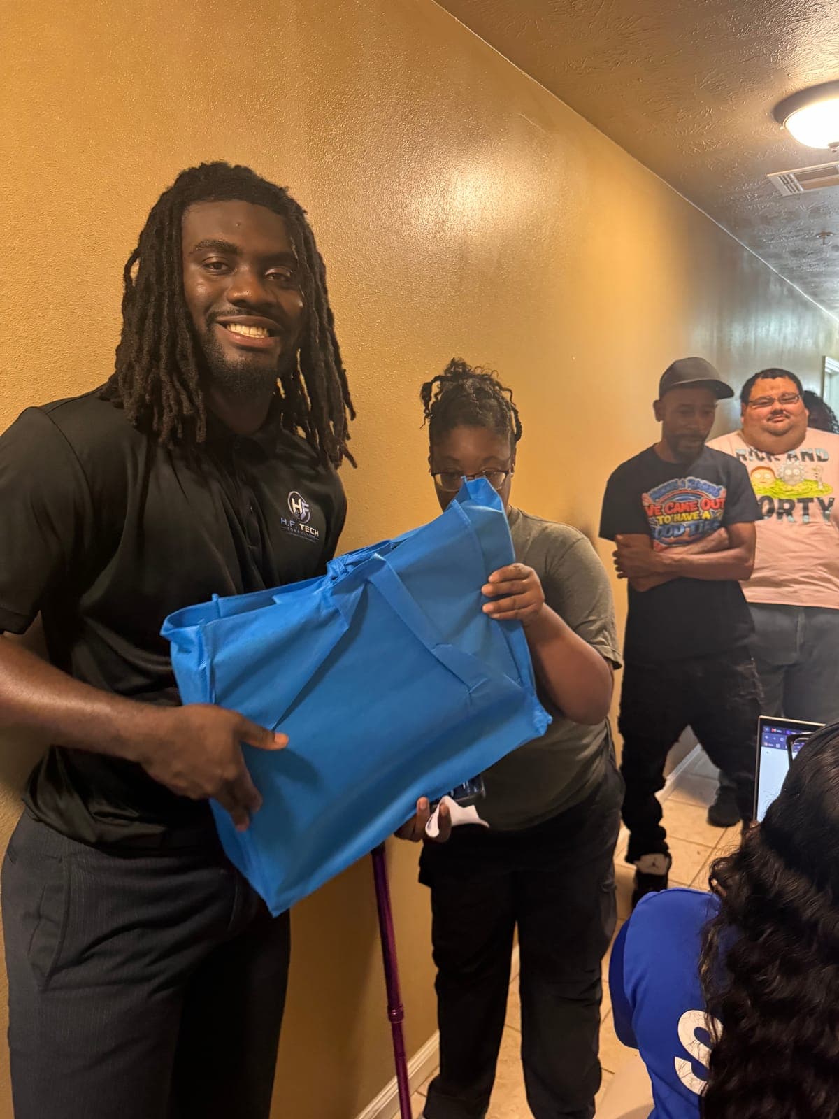 Photo from the Compudopt computer giveaway