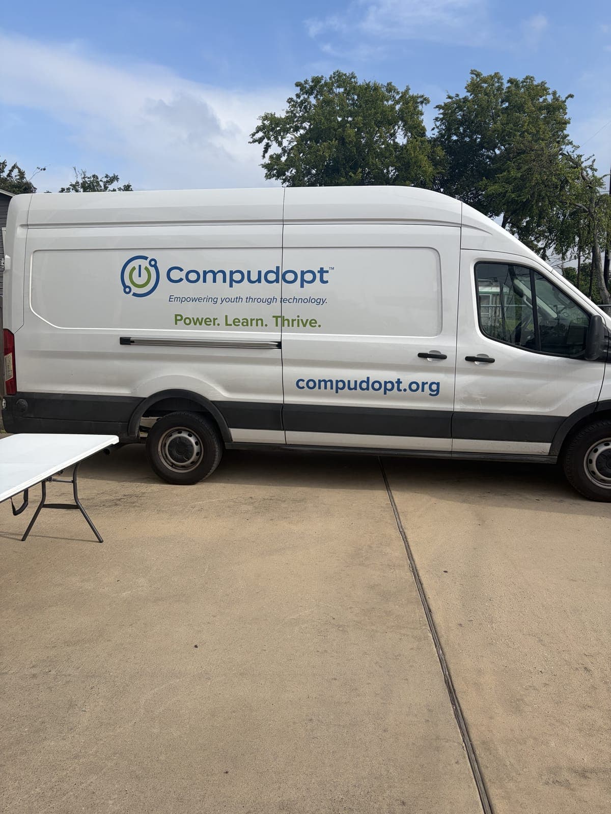 Photo from the Compudopt computer giveaway