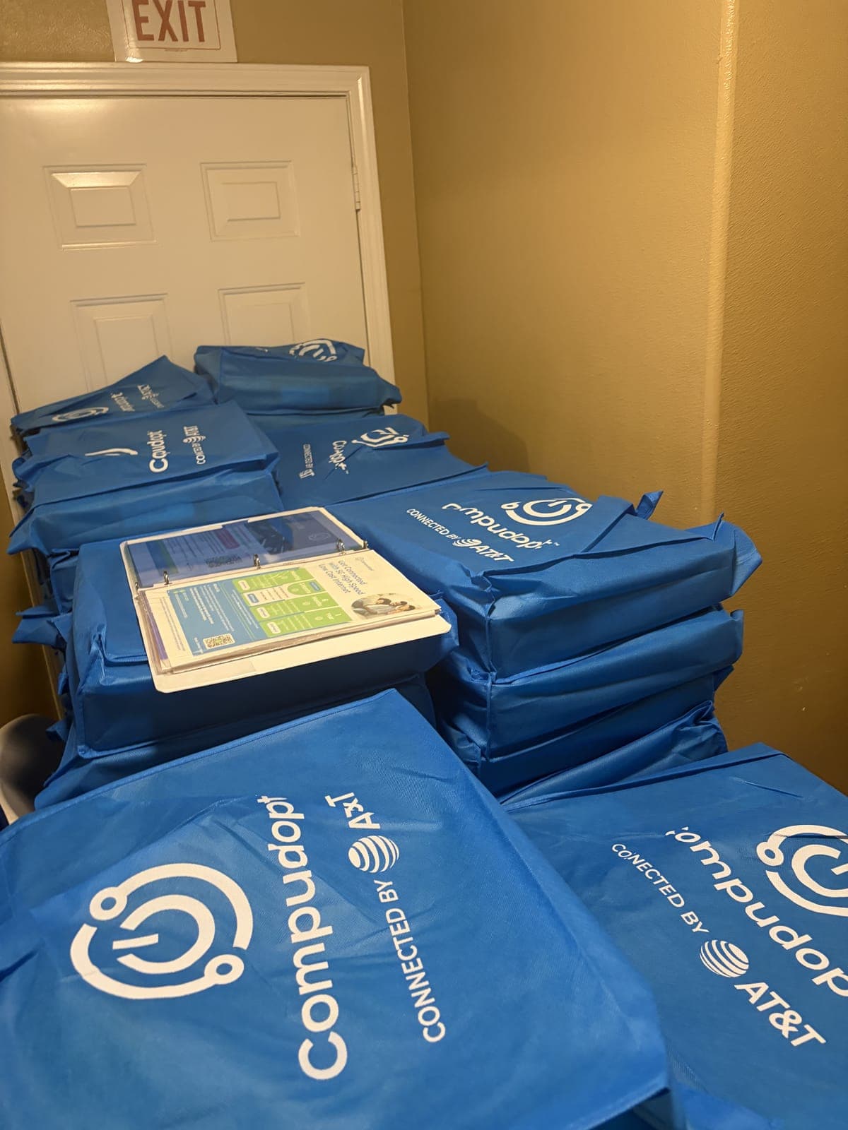 Photo from the Compudopt computer giveaway