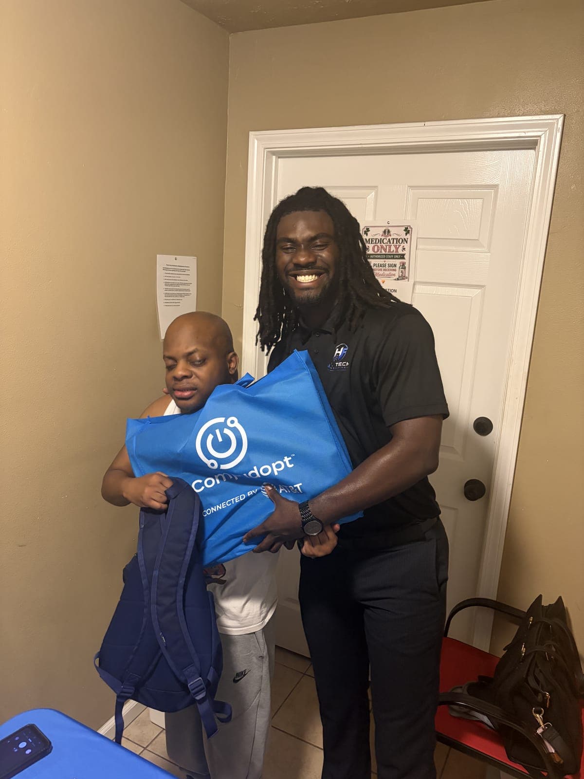 Photo from the Compudopt computer giveaway