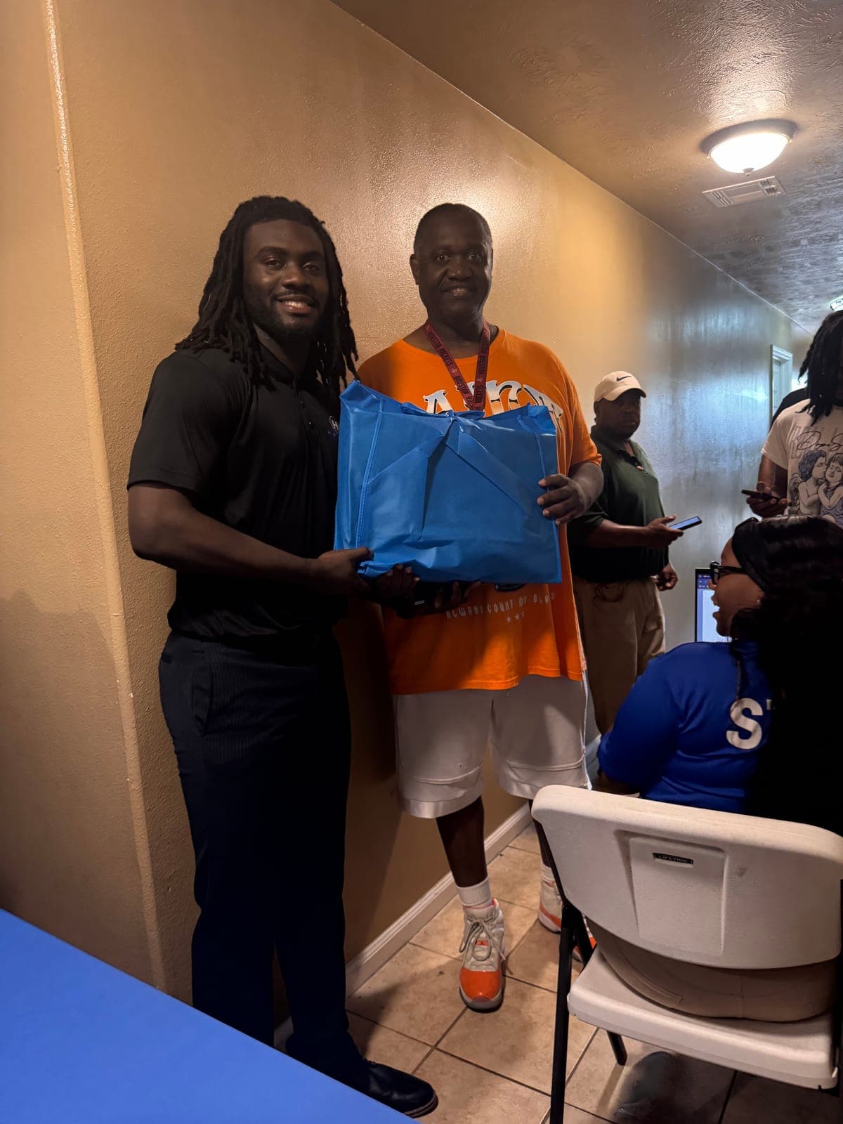Photo from the Compudopt computer giveaway