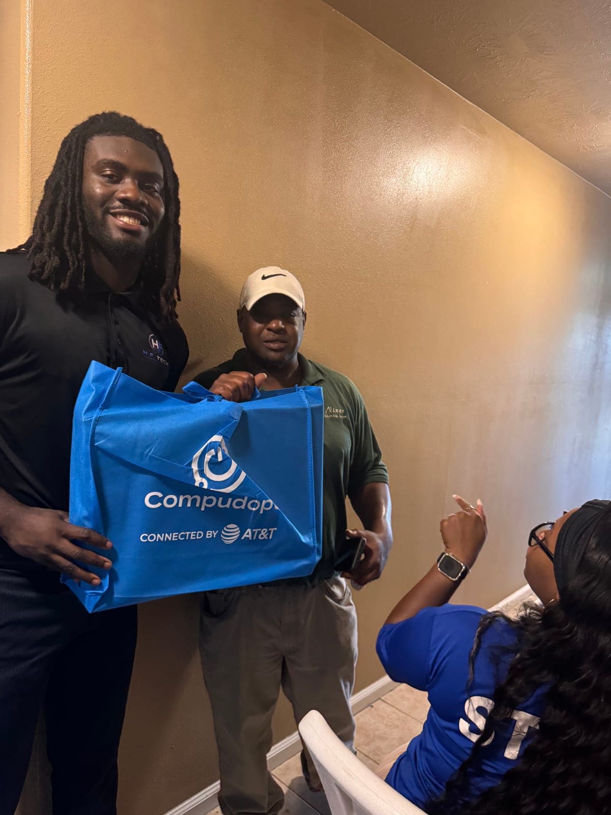 Photo from the Compudopt computer giveaway