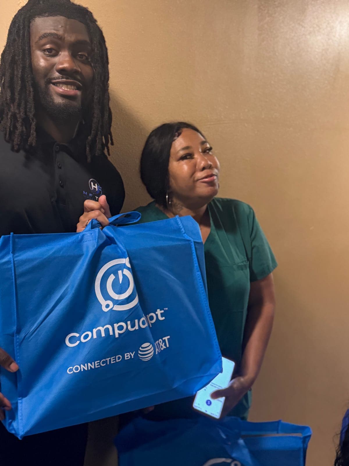 Photo from the Compudopt computer giveaway